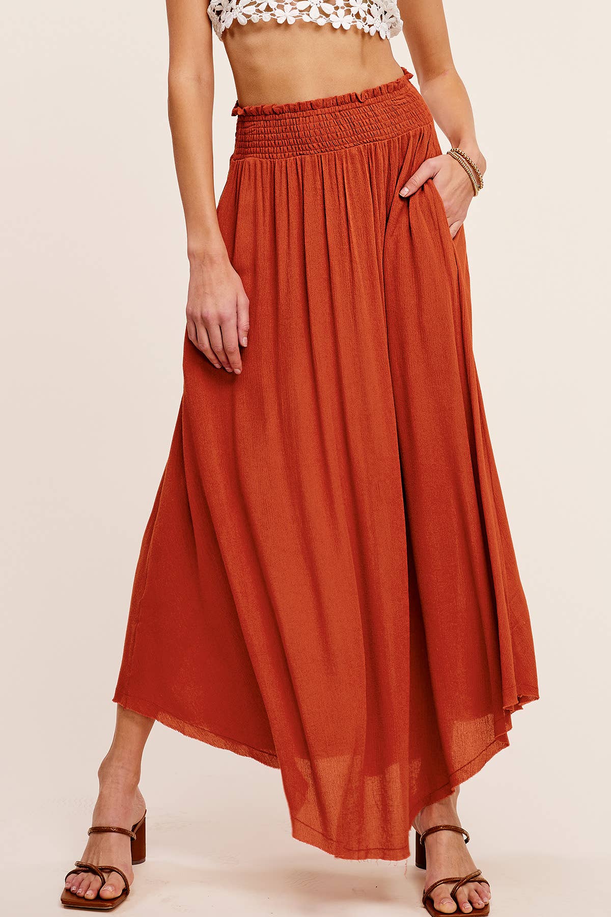 Marsala Maxi Skirt