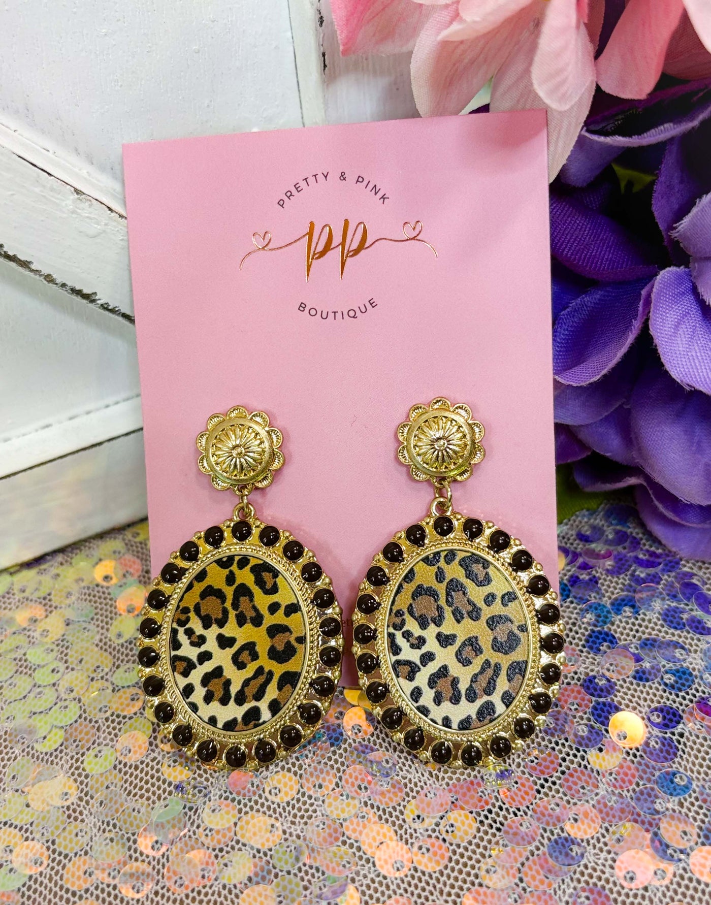 Leopard Sass Earrings