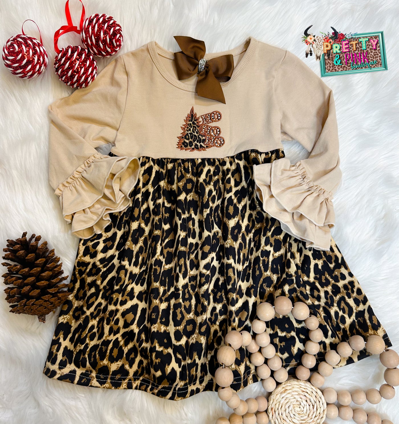 Leopard Christmas Dress