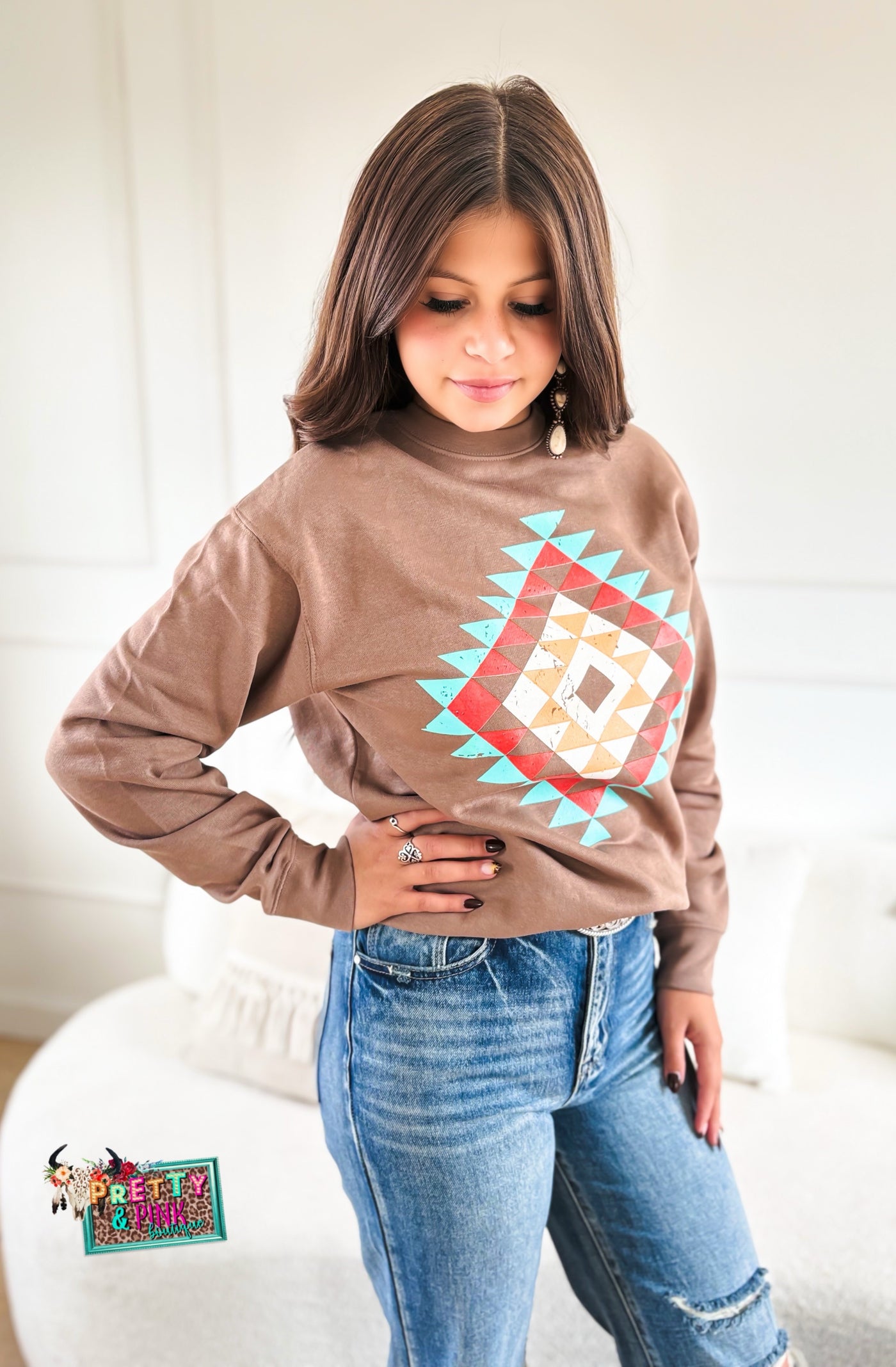 Ryanne's Aztec Sweatshirt🩷