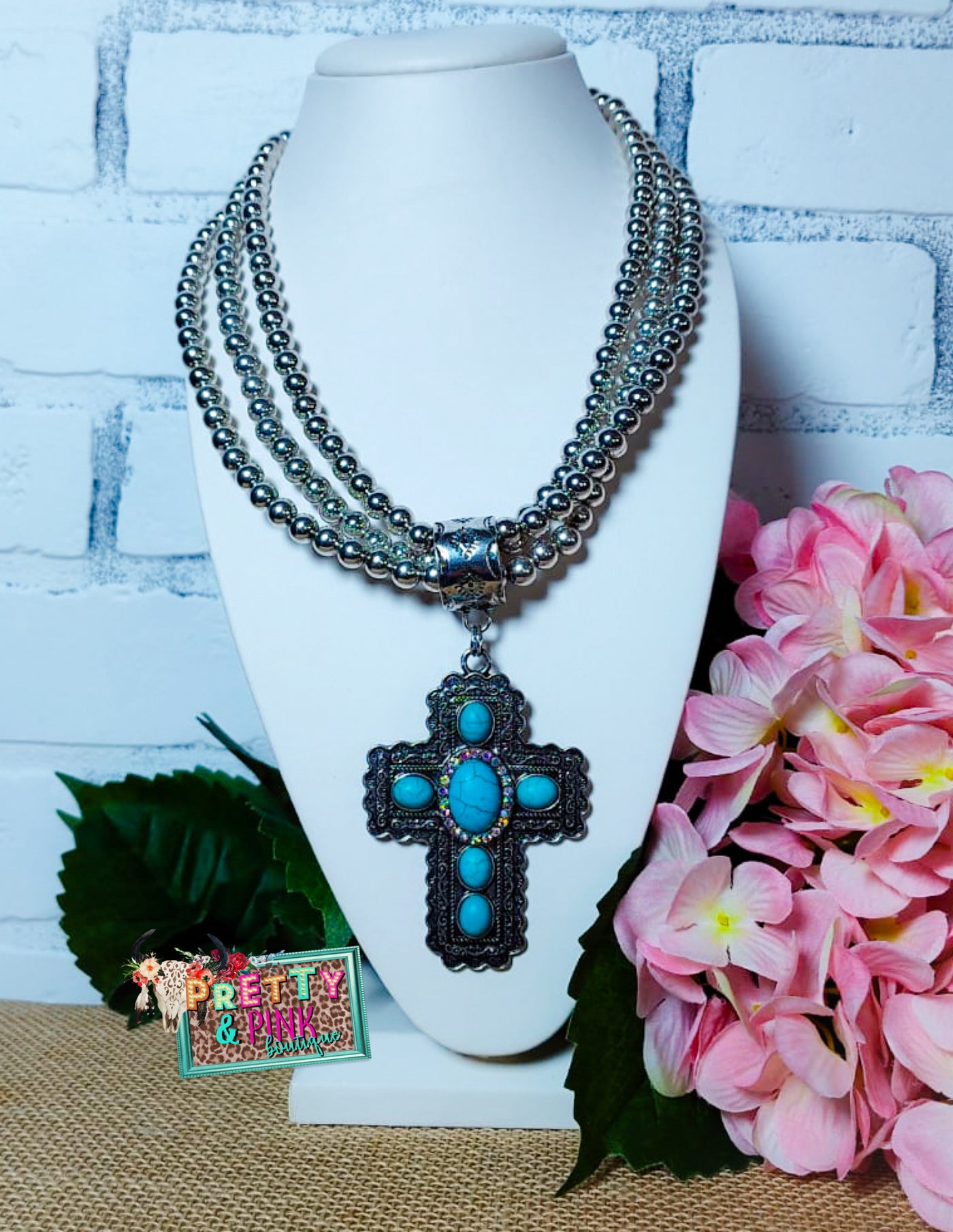 Mary Cross Necklace