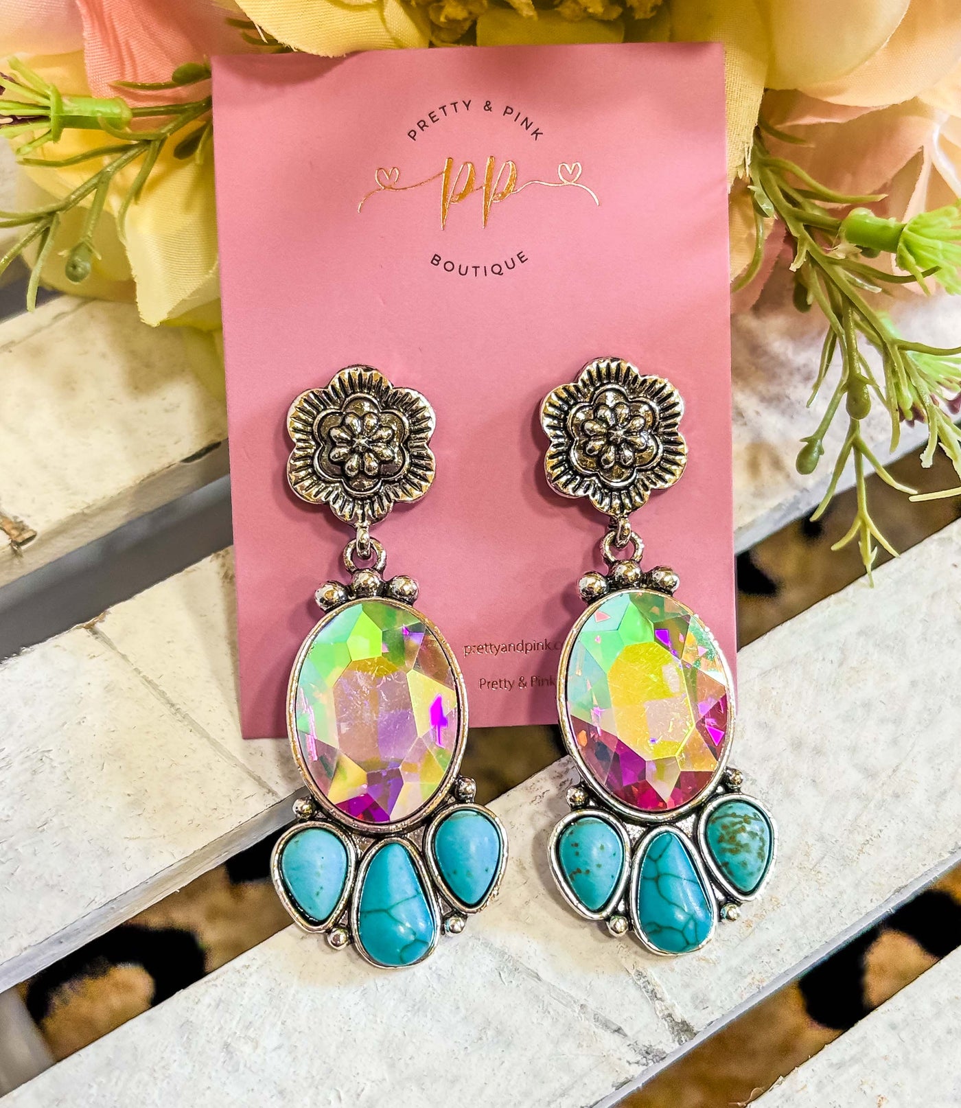 Halo Turquoise Earrings