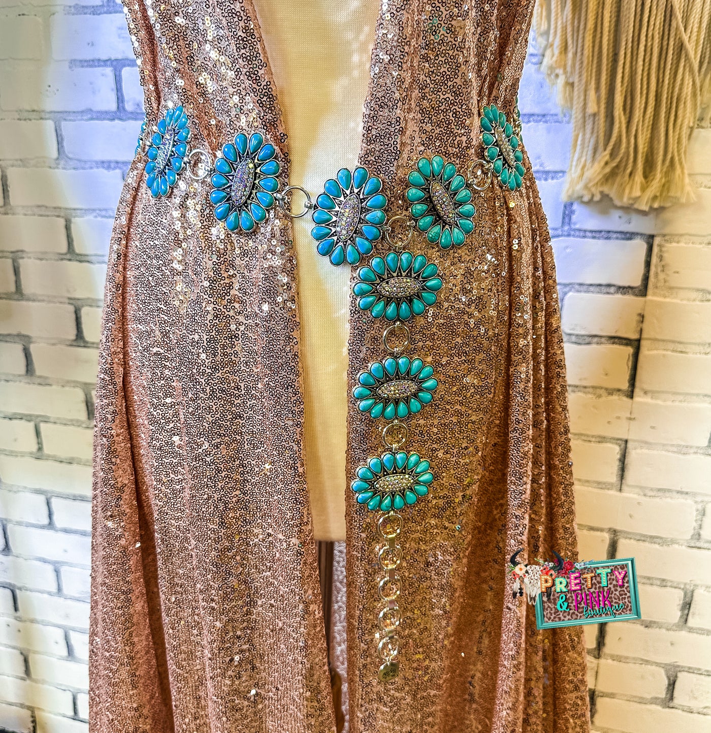 Bella Turquoise Concho Belt