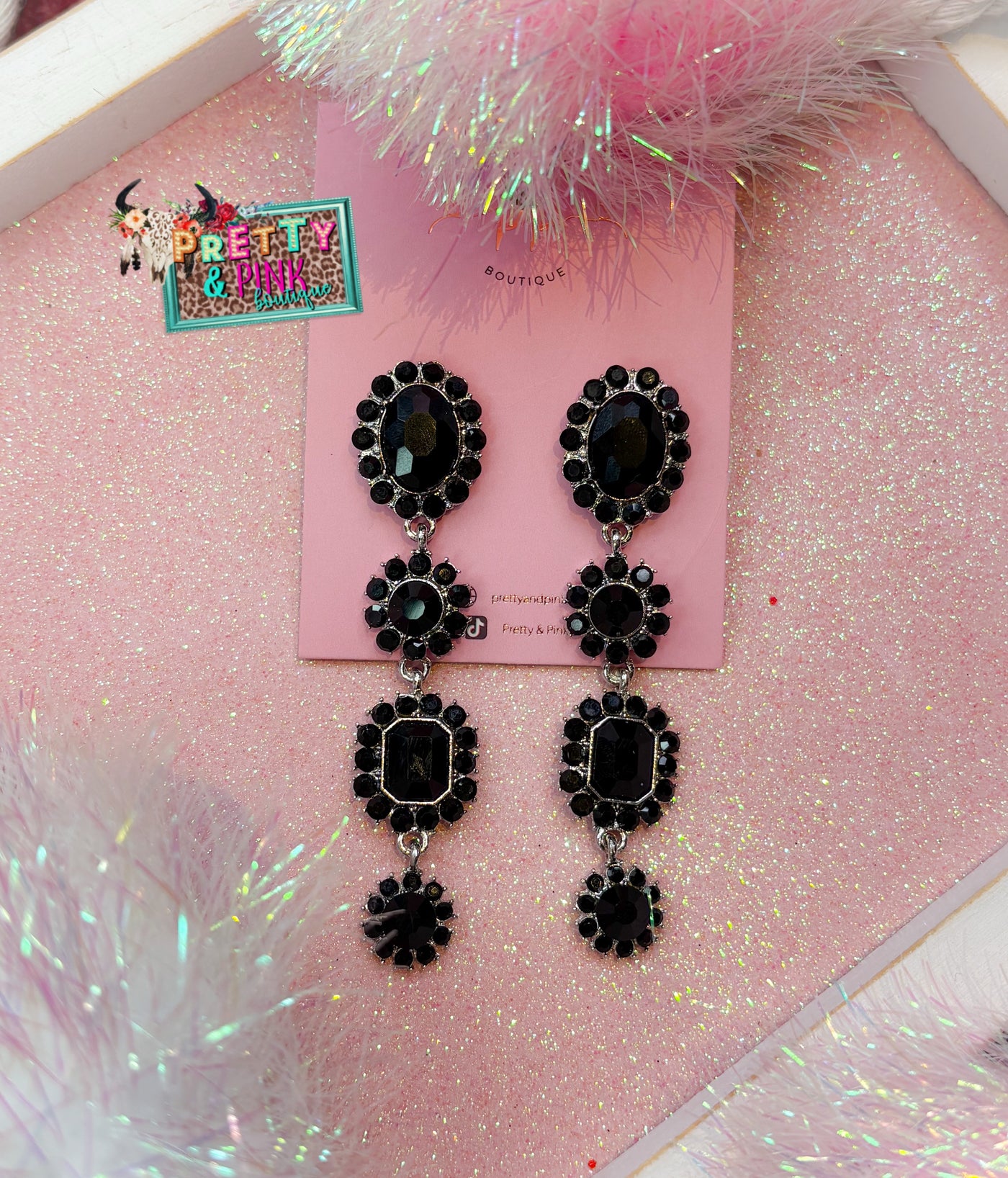 Marley Black earrings