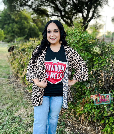 Maddie Leopard Cardigan