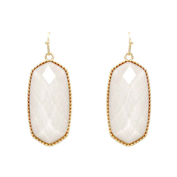 Ivory Glow Drop Earrings