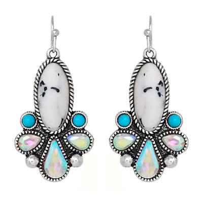 Dessert Bloom Earrings White