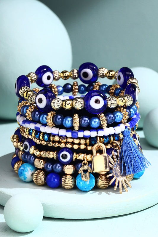 Evil Eye Bracelet Set