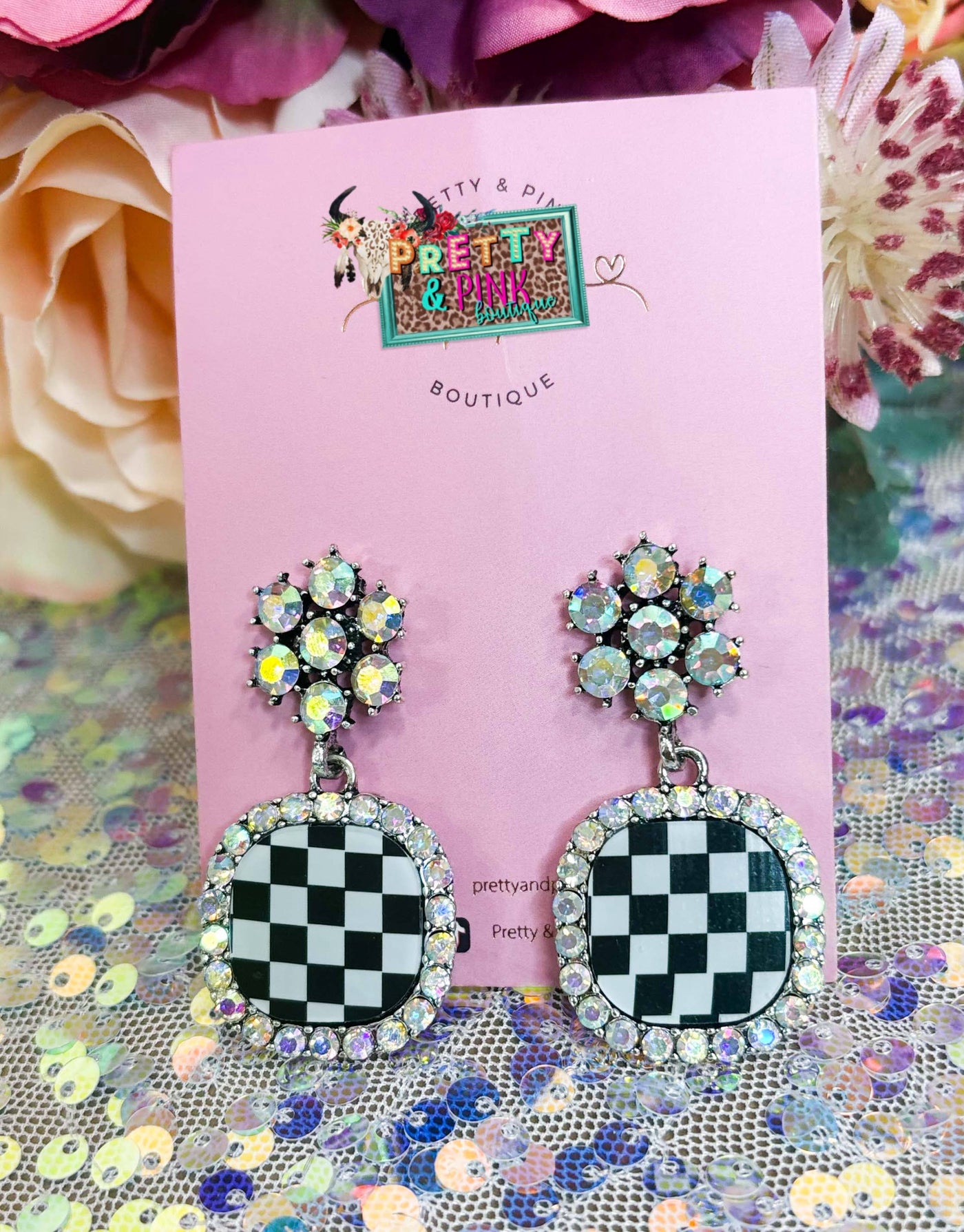 Checkered More Earrings