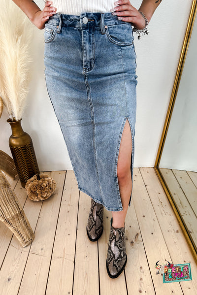 Pretty In Denim Skirt