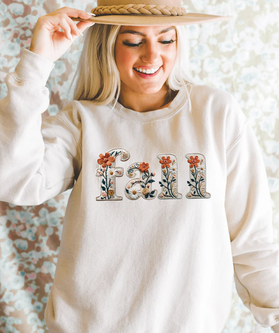 Fall Floral Tee/Sweater
