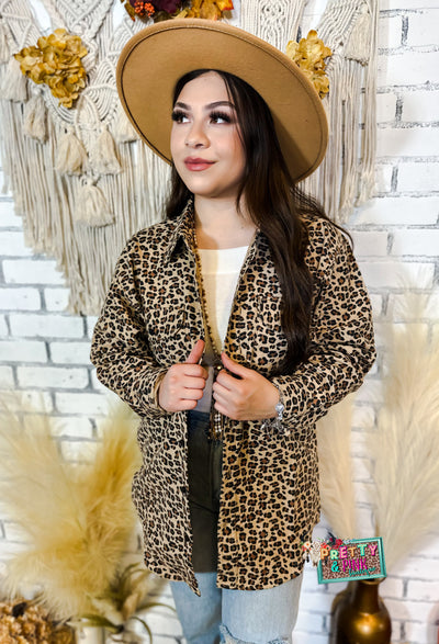Fierce Leopard Print Flannel