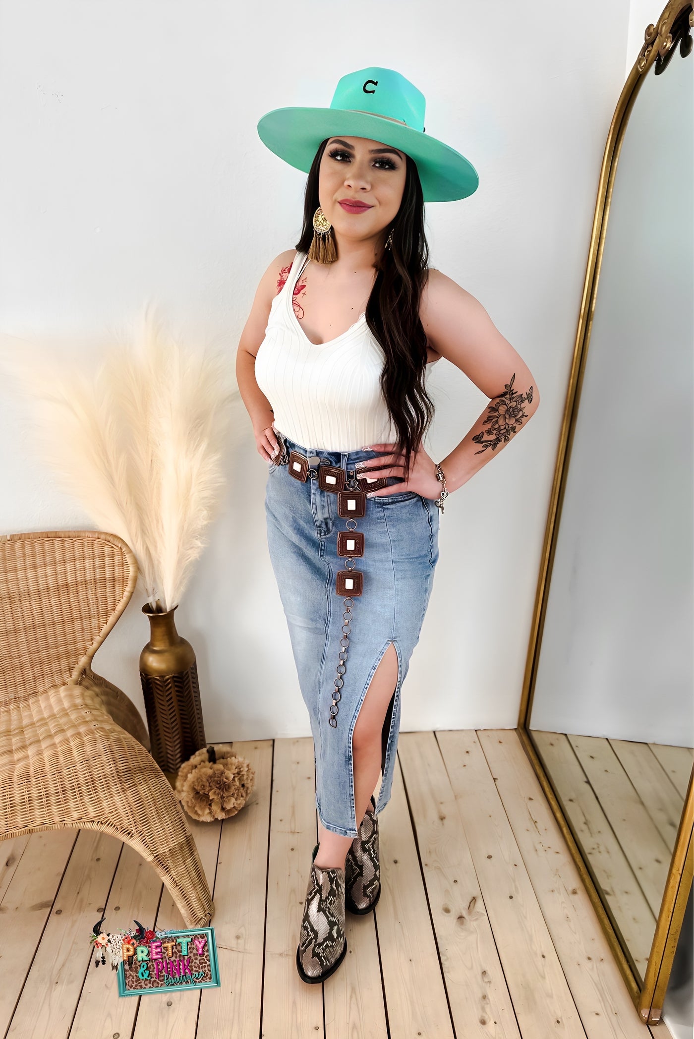 Pretty In Denim Skirt
