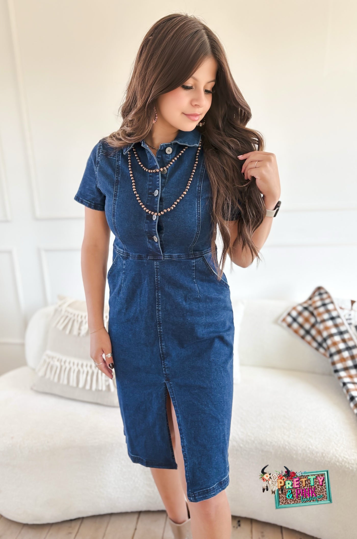 The Lil Denim Dress 🩷