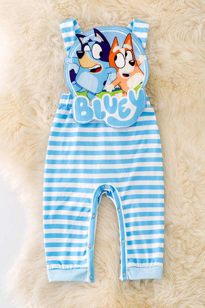 Blue Kids Romper