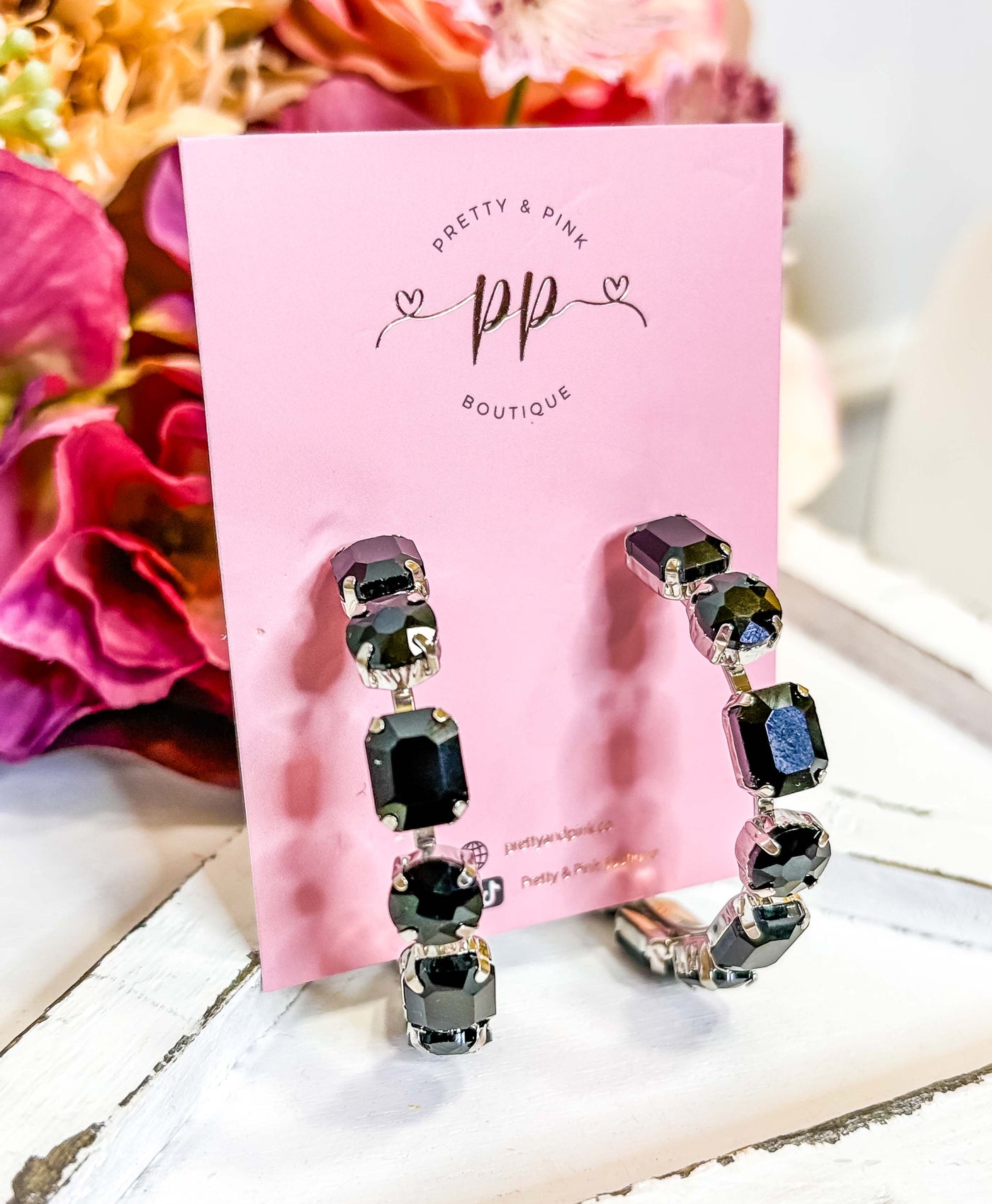 Cece Crystal Hoop Earrings