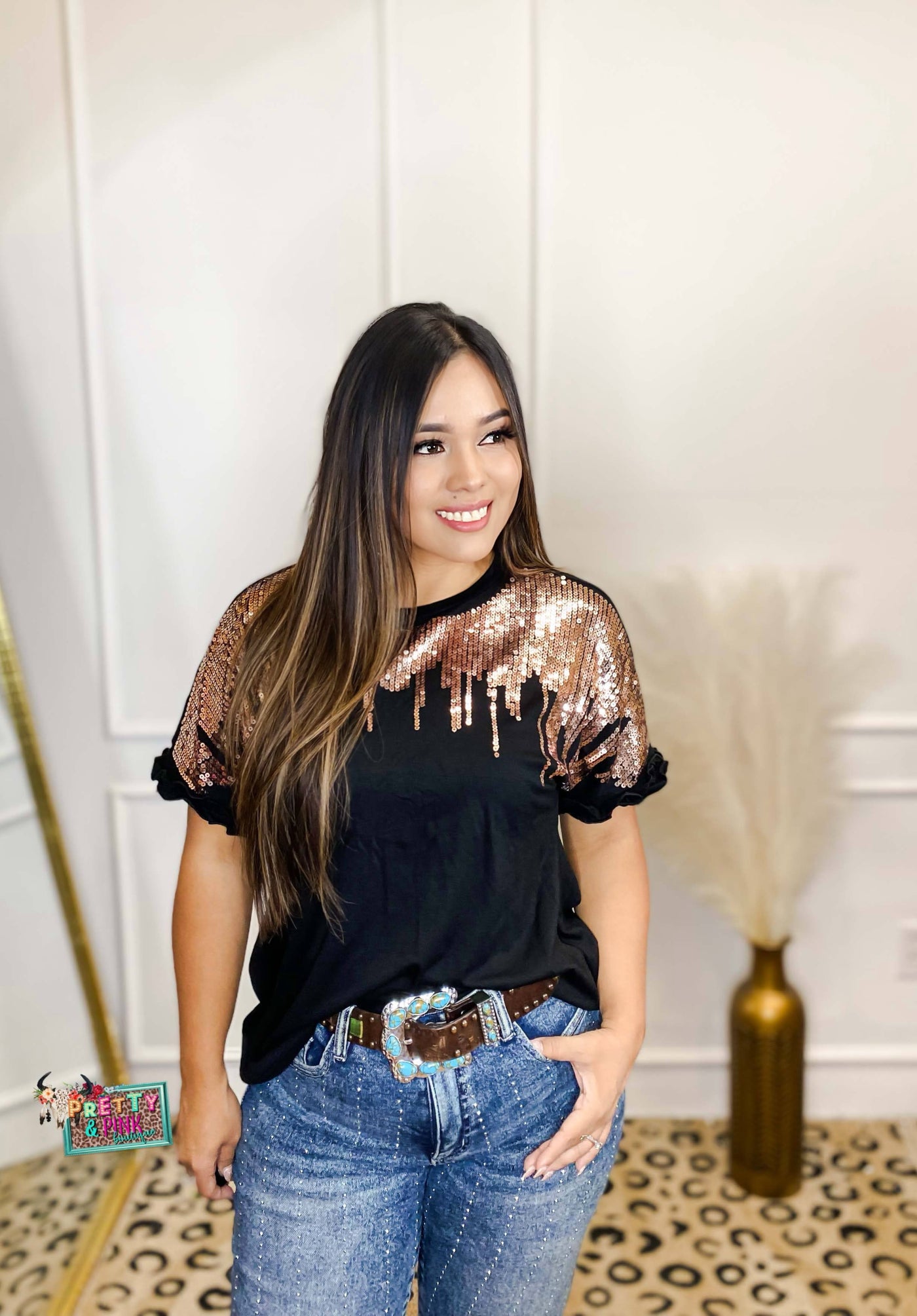 Moonlight Sequin Top