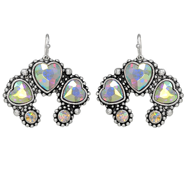 Iridescent Hearts Earrings