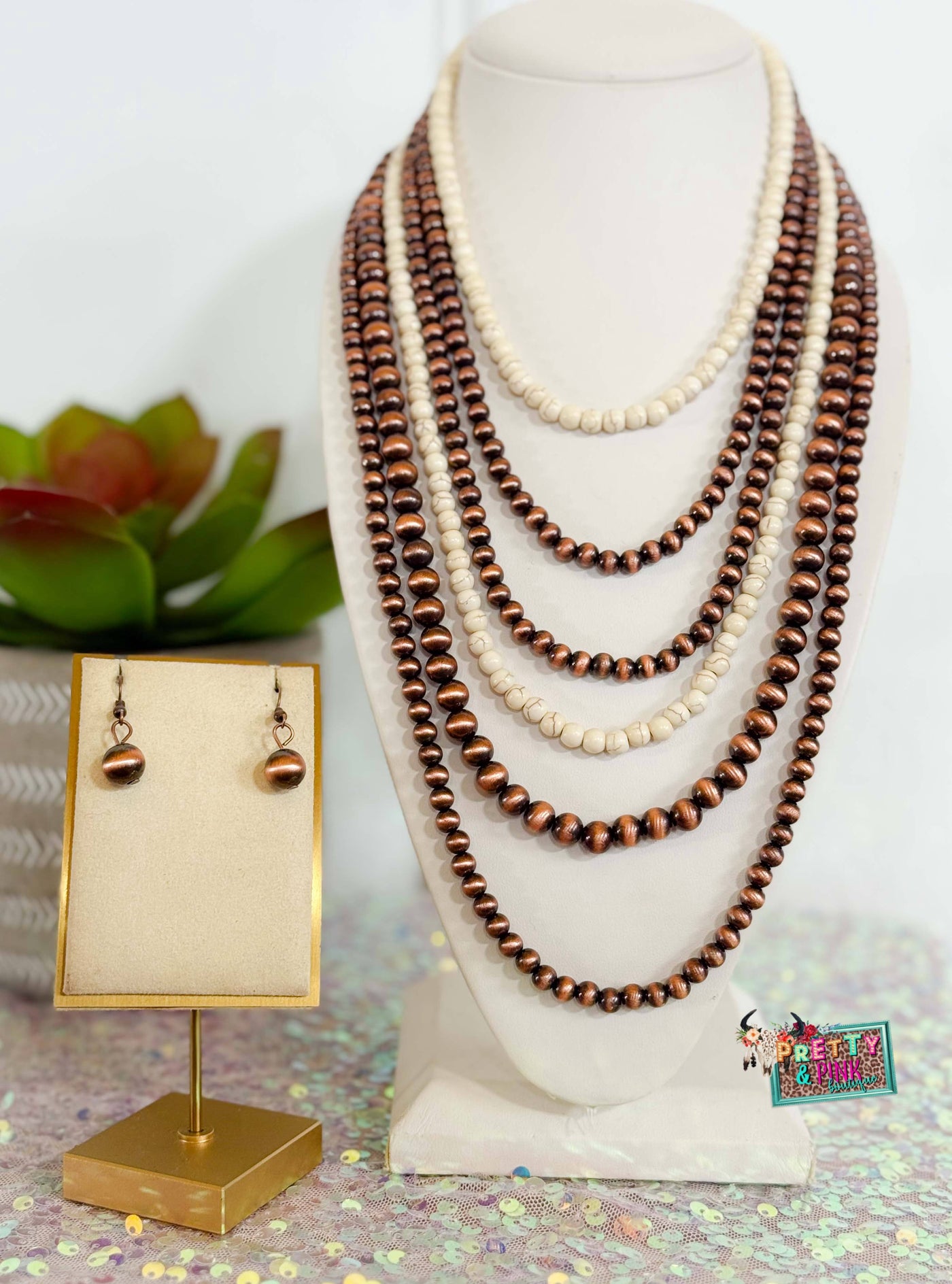 So Ivory and Copper Necklace