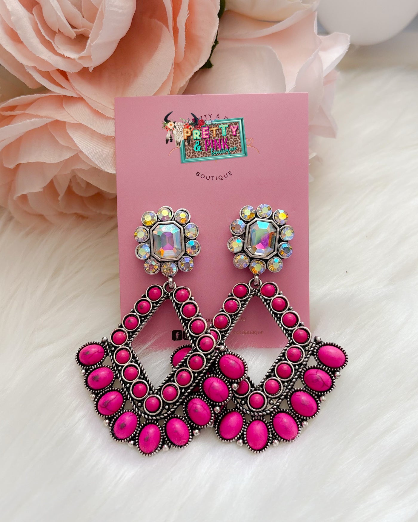 Pink Blossom Earrings