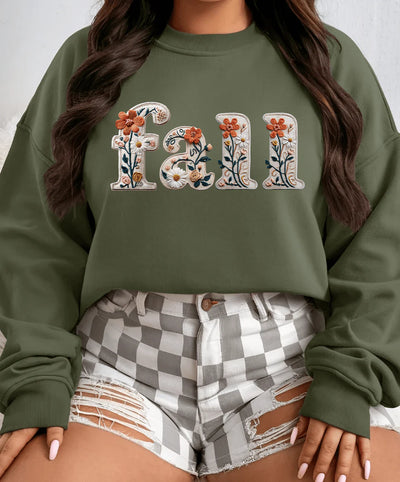 Fall Floral Tee/Sweater