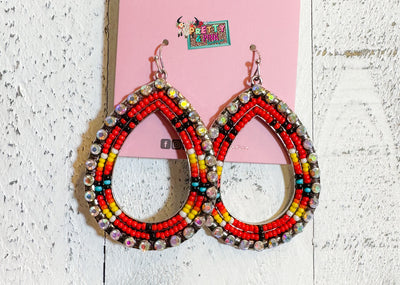 Sunset Beaded Earrings