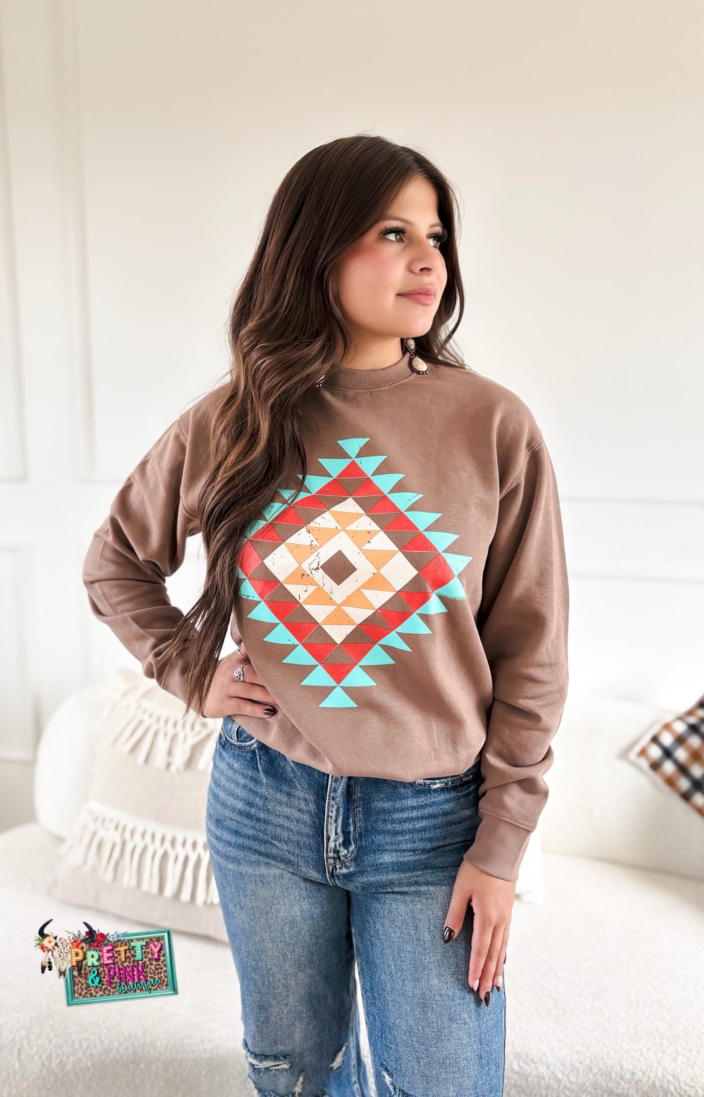 Ryanne's Aztec Sweatshirt🩷