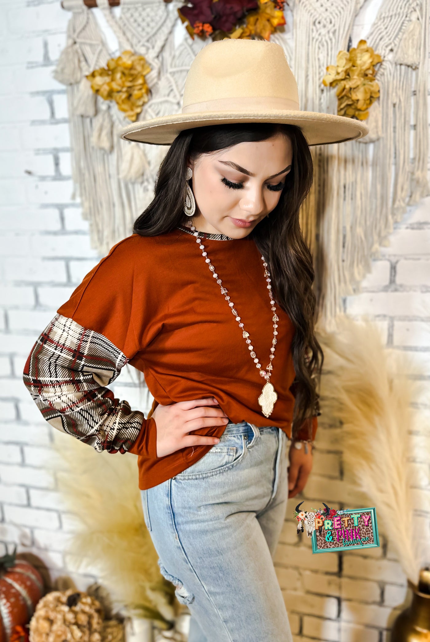 Plaid Babe Top