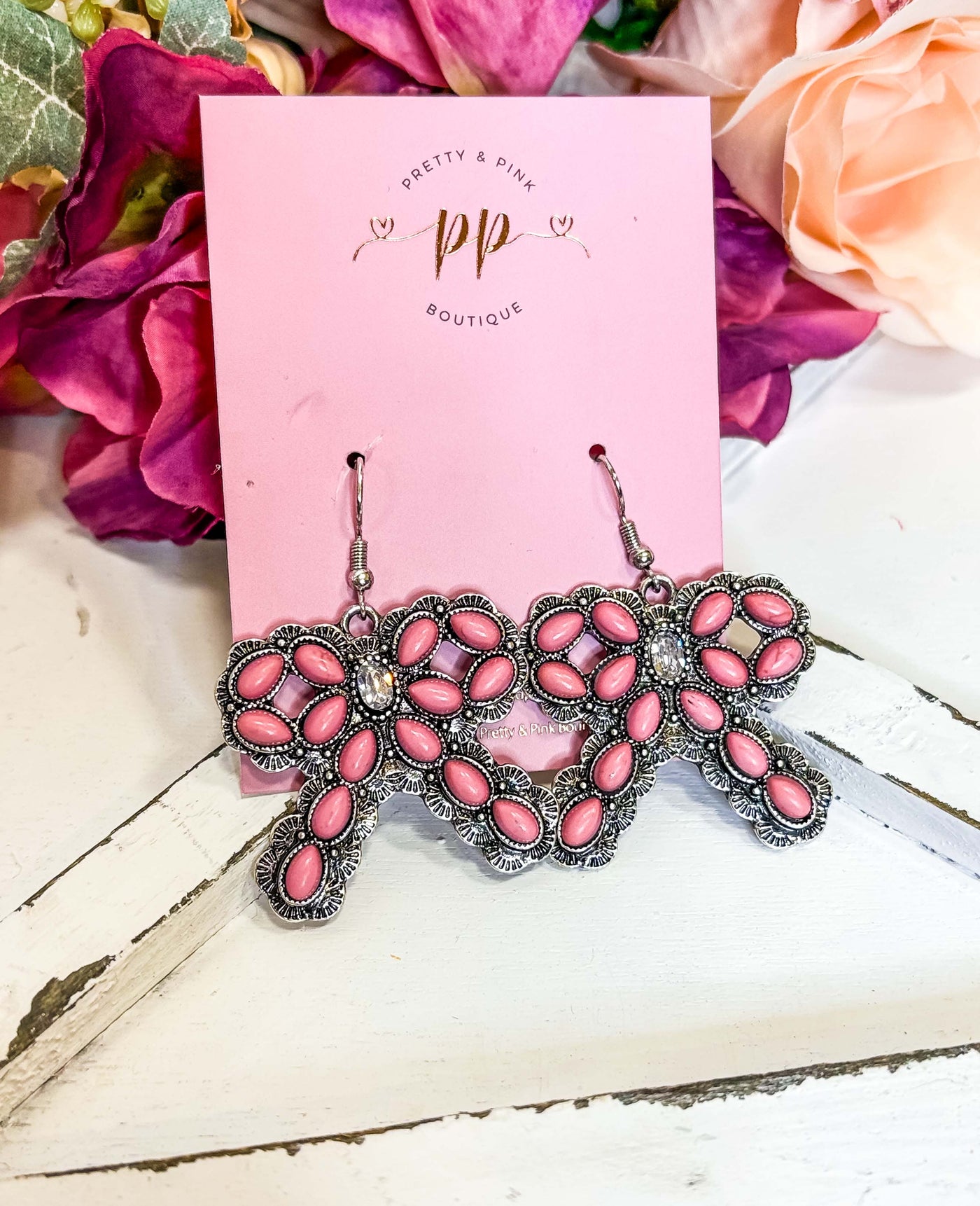 Pretty in Pink Bow Earrings
