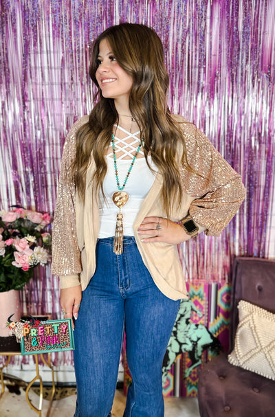 Carrie Sequins Cardigan