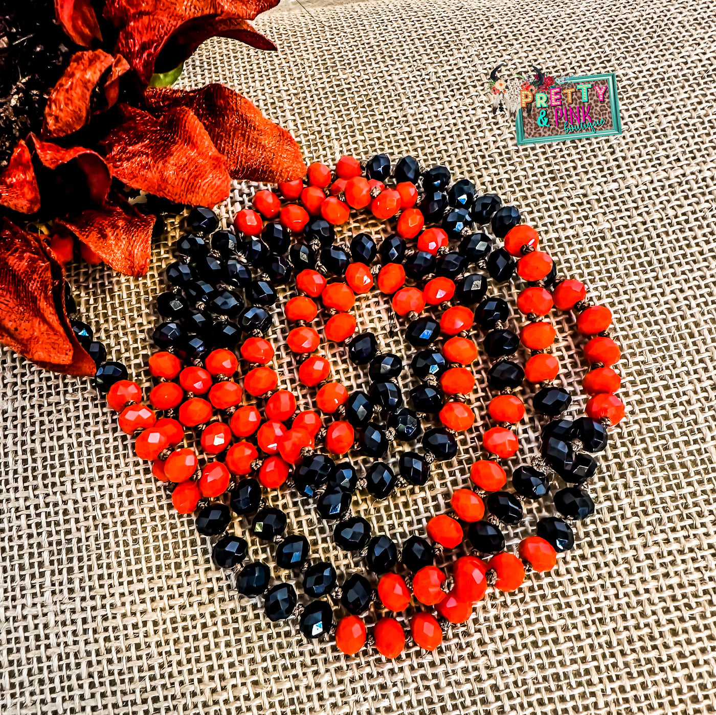 Black & Orange Endless Beads
