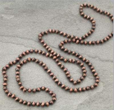 Cowboy Pearls Copper Necklace