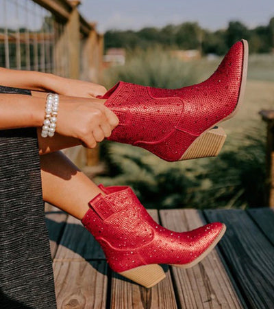 Enchanted Red Booties