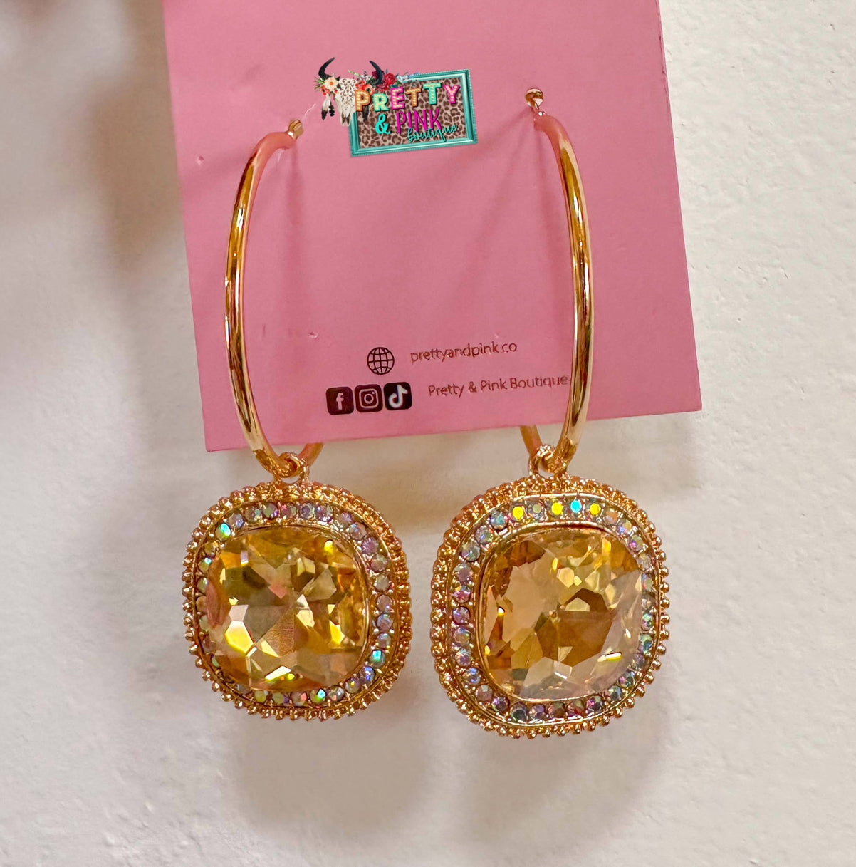Gold Glam Hoops