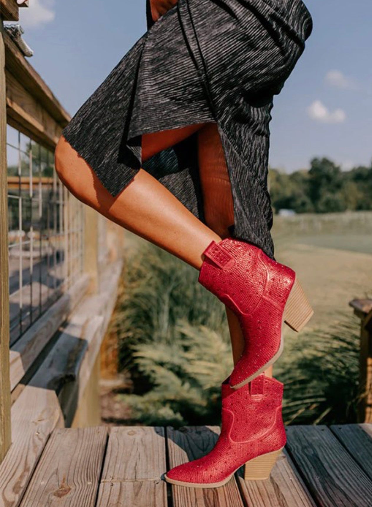 Enchanted Red Booties