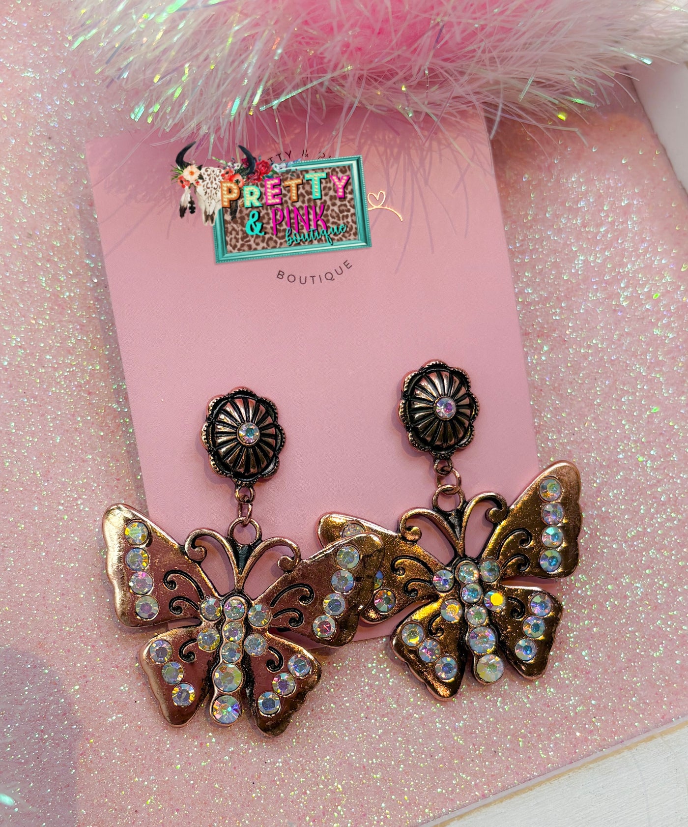 Vintage Butterfly Earrings