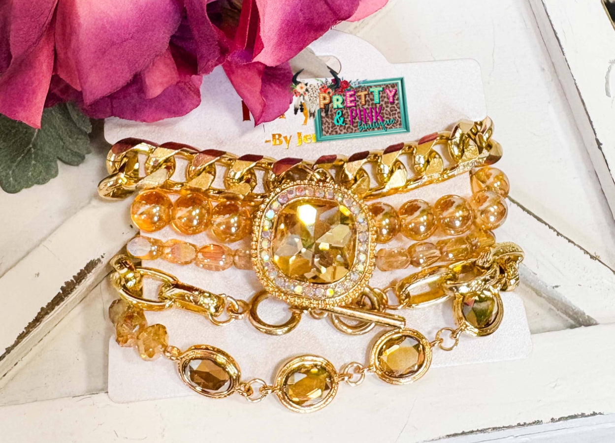 Gold Glam Bracelet