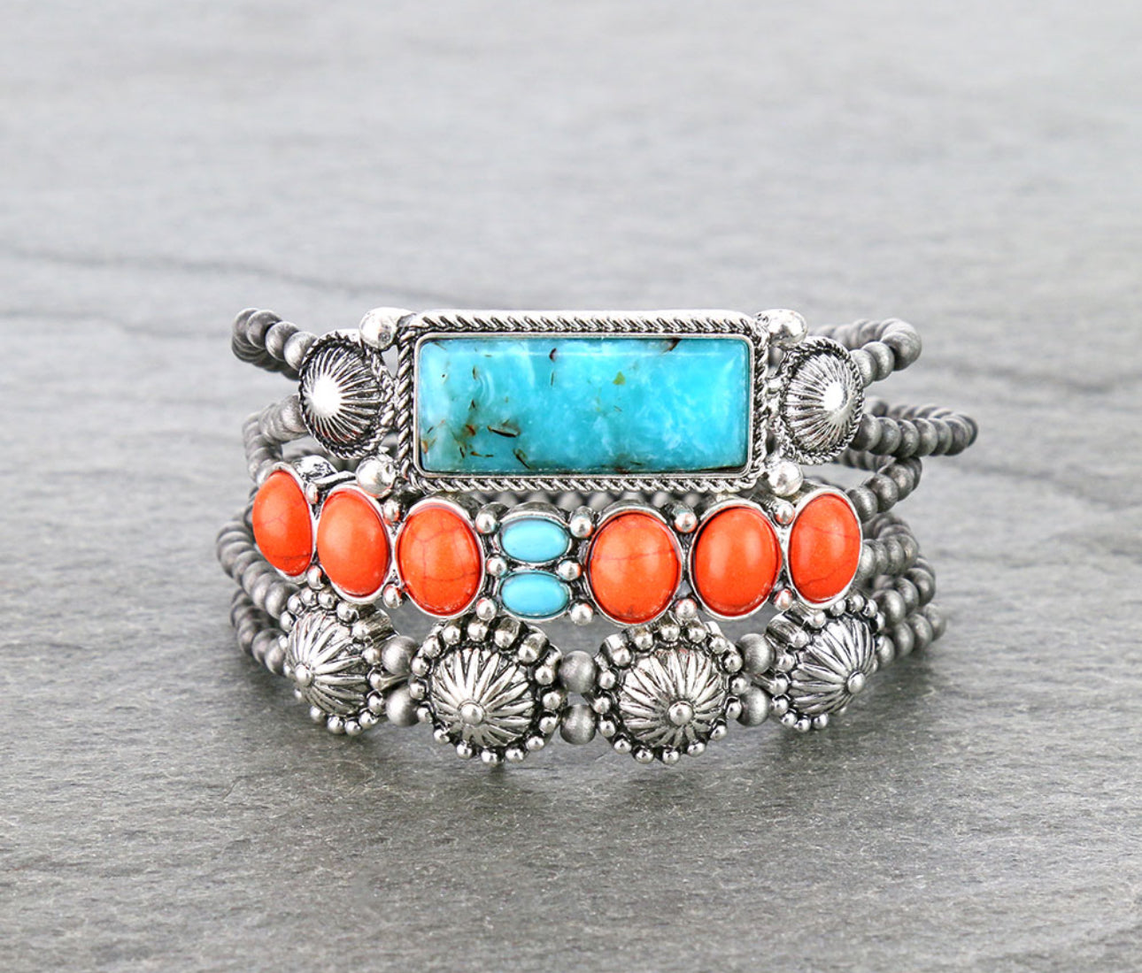 Desert Bloom Stacked Bracelet