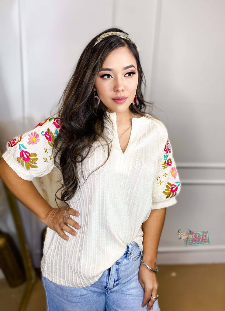 Flora Knit Top – Pretty & Pink Boutique
