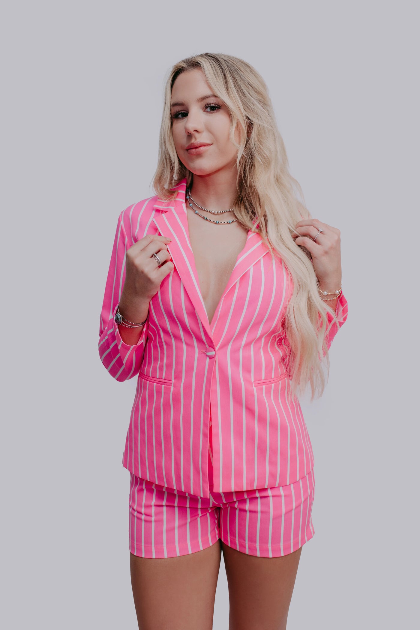 Dear John Pink Blazer Set