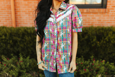 Plaid Runner Top