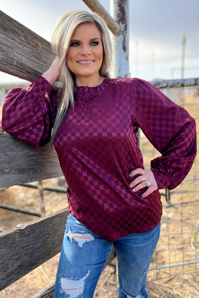 Merry In Cranberry Top