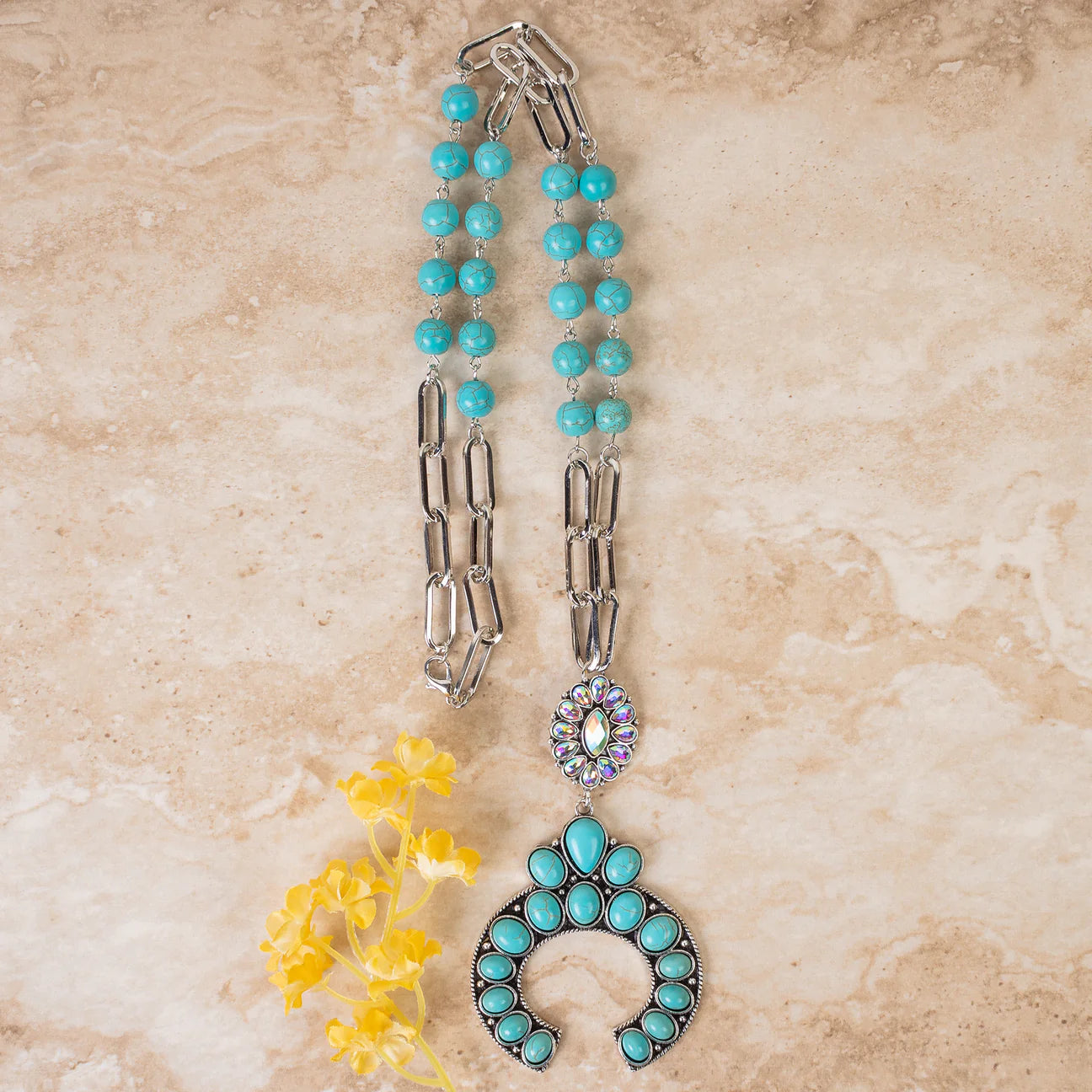 Lily Squash Blossom Necklace