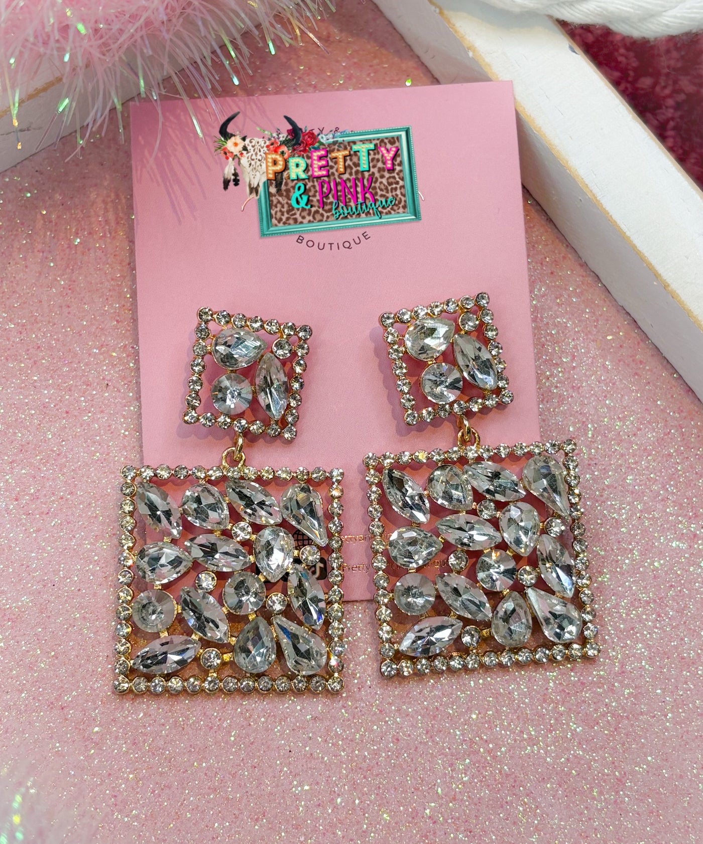 Rebba Dangle Rhinestone Earring