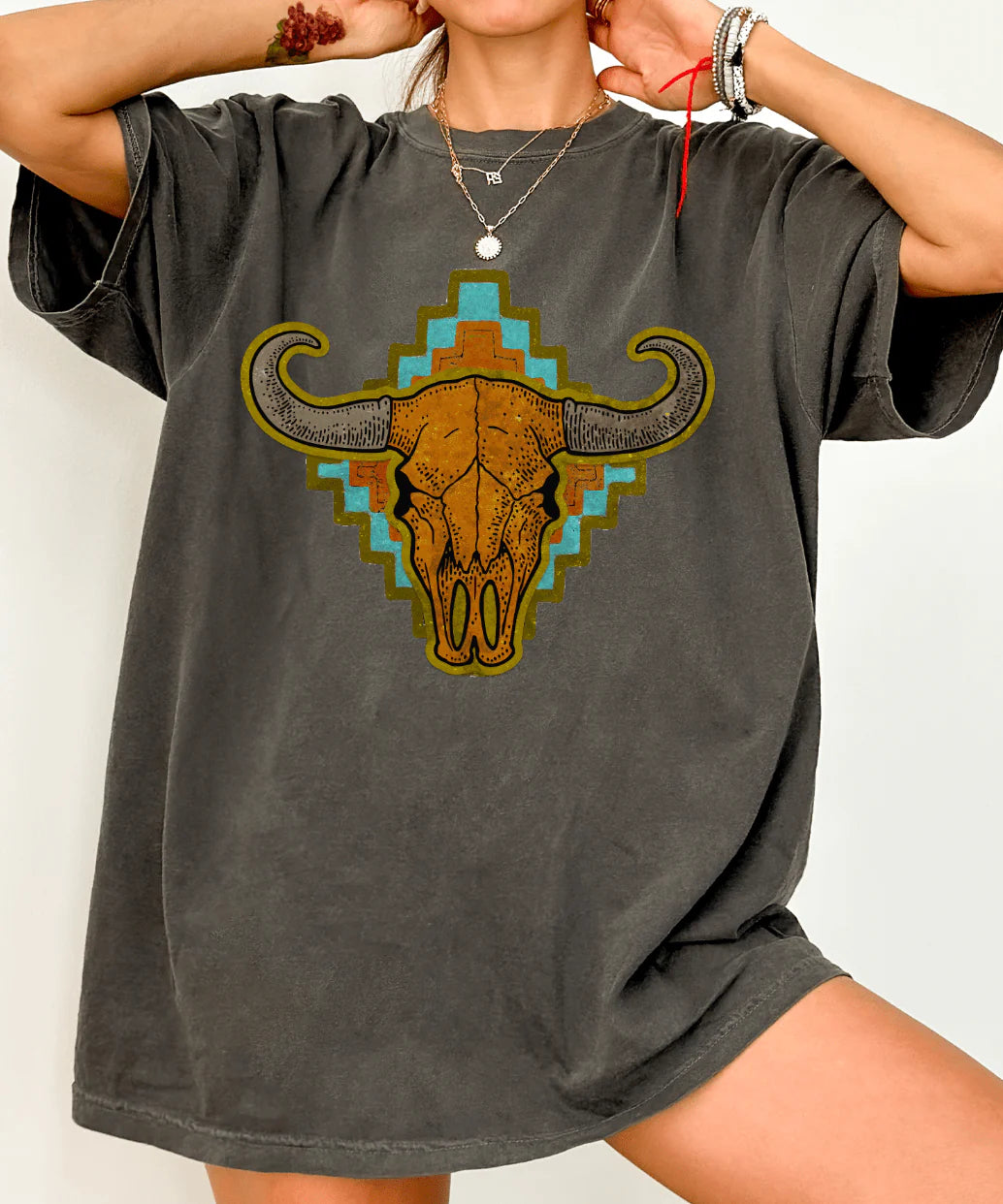 Southwest Cow Skull Tee