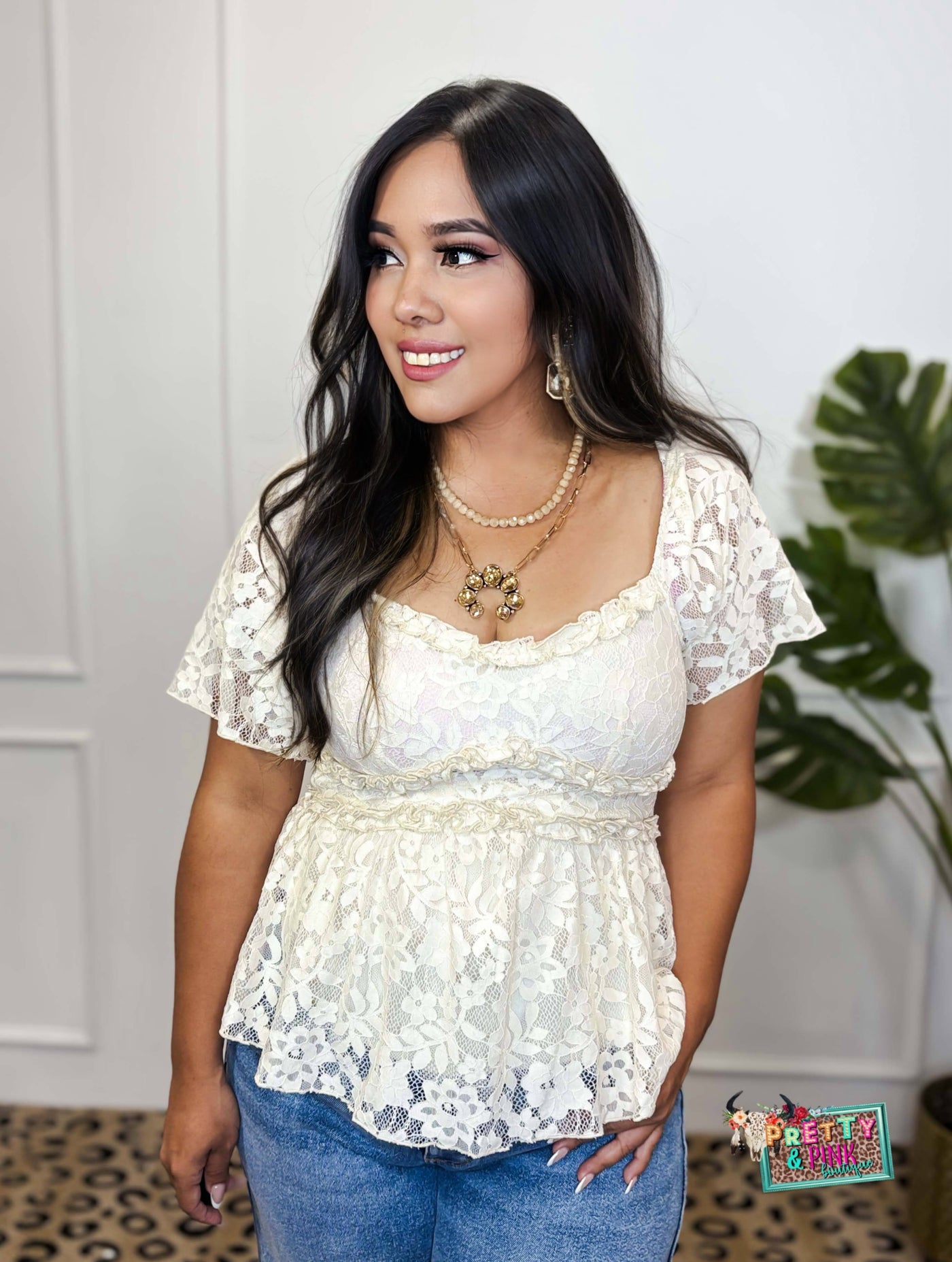 Reyna Lace Top