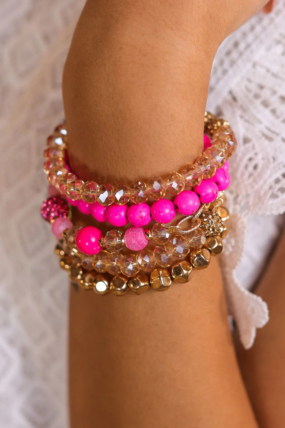 Pink Bestie Bracelet Set