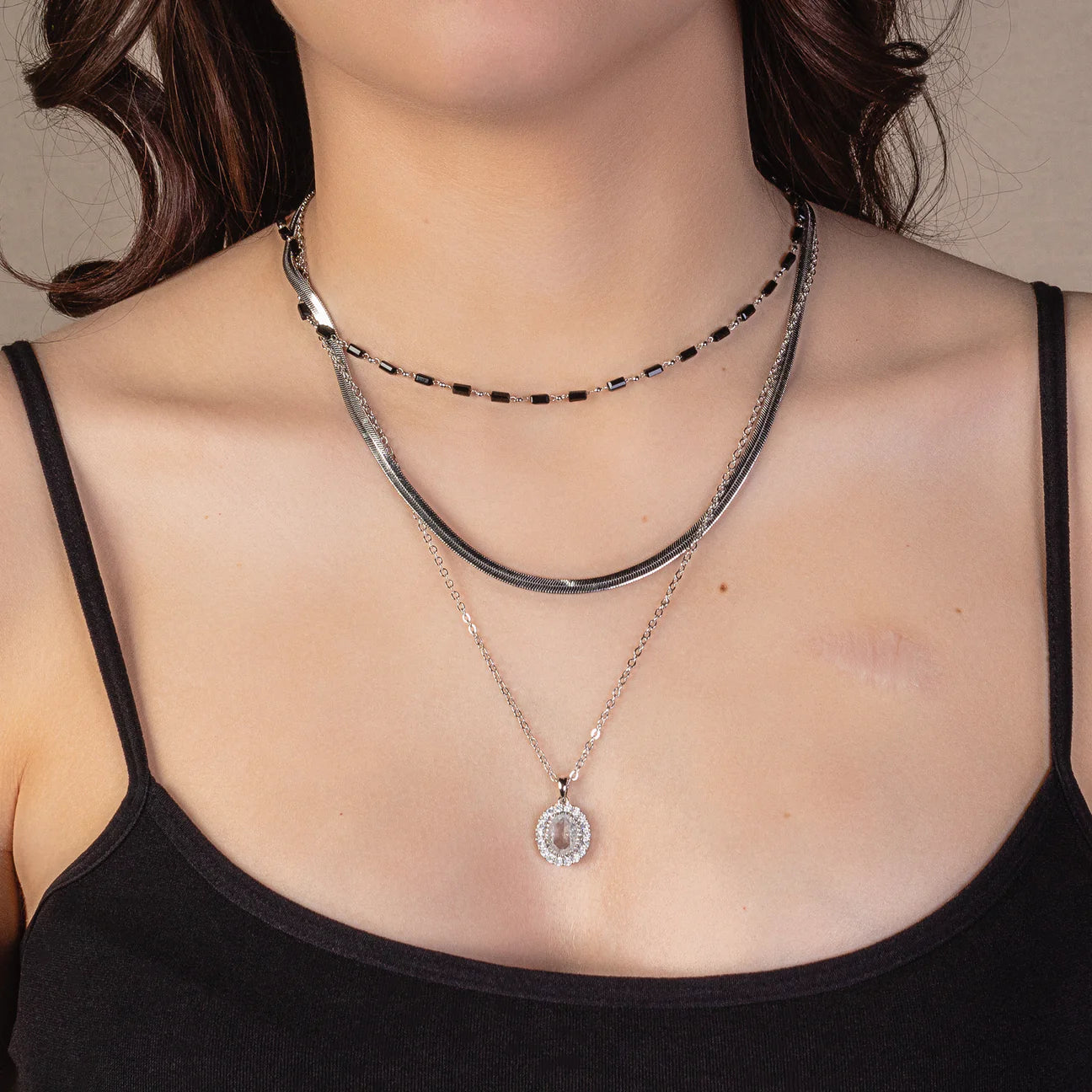 Silver Moon Necklace