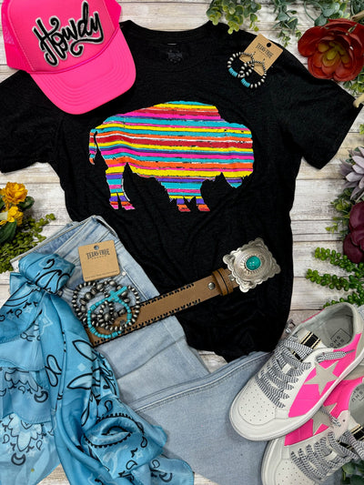 Serape Buffalo Tee🩷