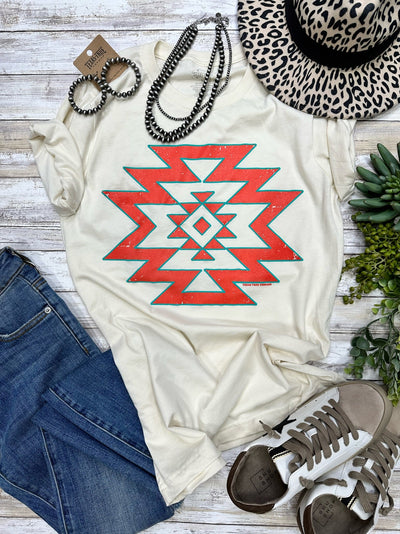 Aztec Puff Tee🩷